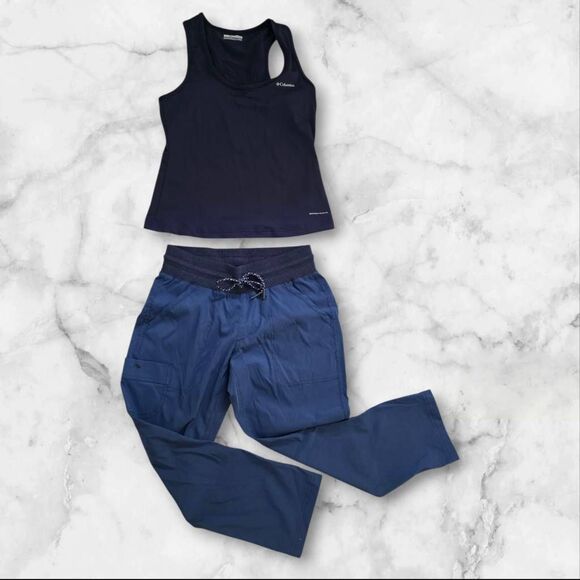 Columbia Size Small Navy Blue Workout Set - Picture 1 of 11